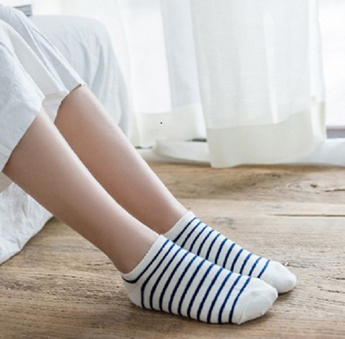 Set 5 Đôi Tất Cổ Ngắn Họa Tiết Caro Màu Sắc Tươi Sáng Kiểu Dáng Trẻ Trung TN58