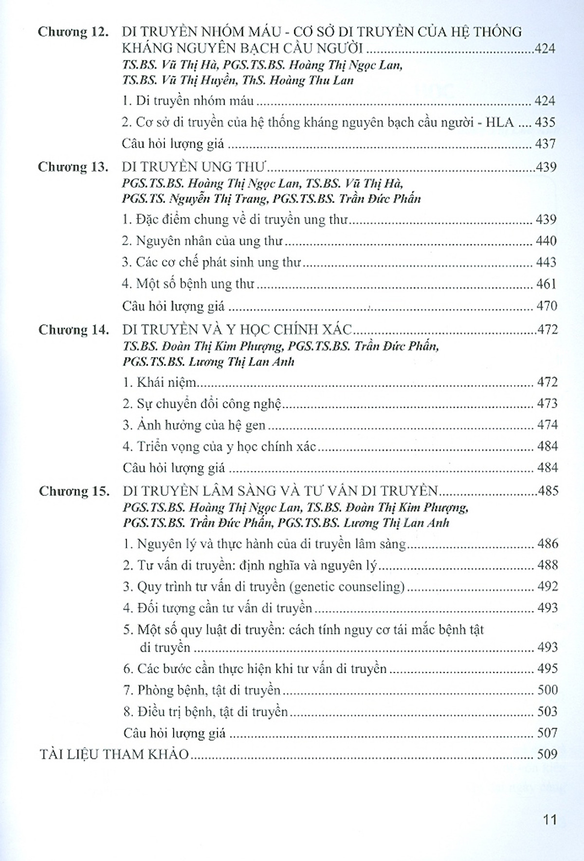 Di truyền Y học (Dùng cho đào tạo bác sĩ Y khoa)