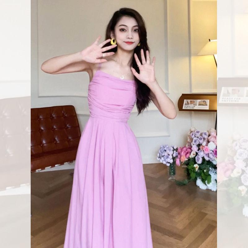 SHUANGYAN Váy thắt lưng màu vàng, váy thắt lưng nhẹ nhàng, gió mát bên bờ biển, trà nghỉ mát kiểu Pháp, váy ngắn, mùa hè.(@5728.140