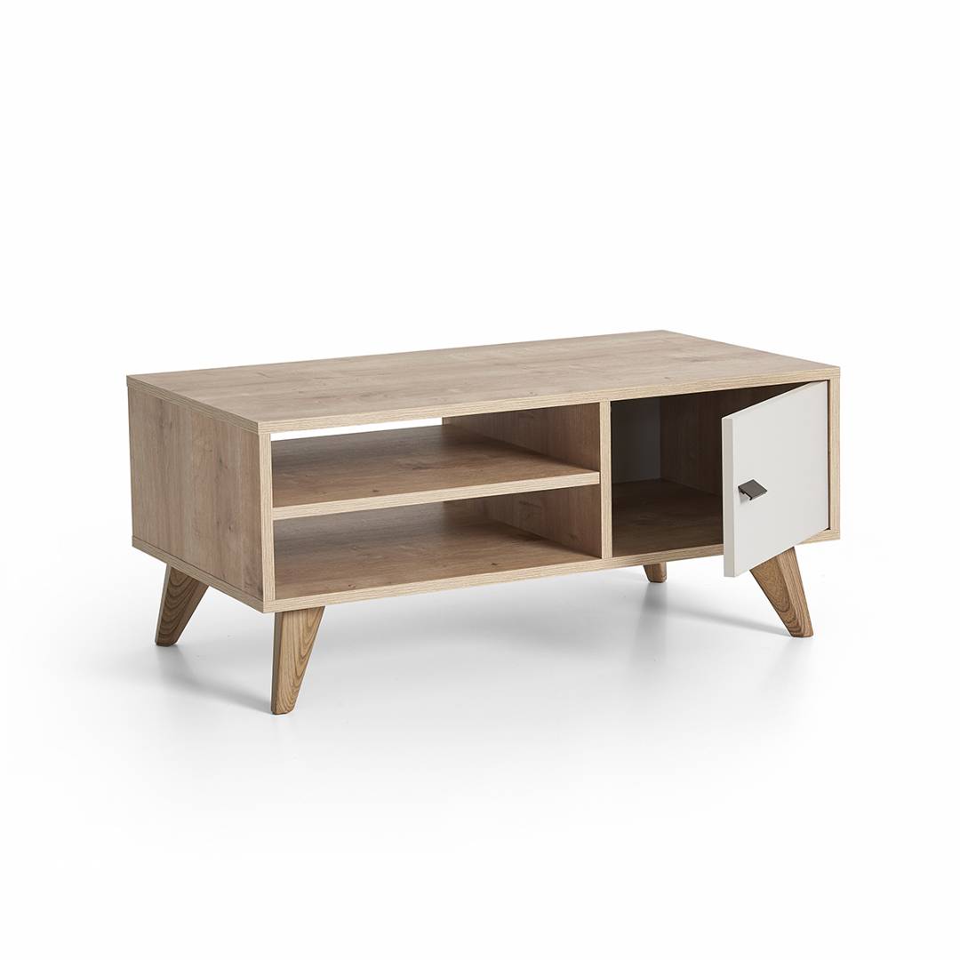 Bàn trà gỗ hiện đại SMLIFE Calvert | Gỗ MDF dày 17mm chống ẩm | D100xR55xC45cm