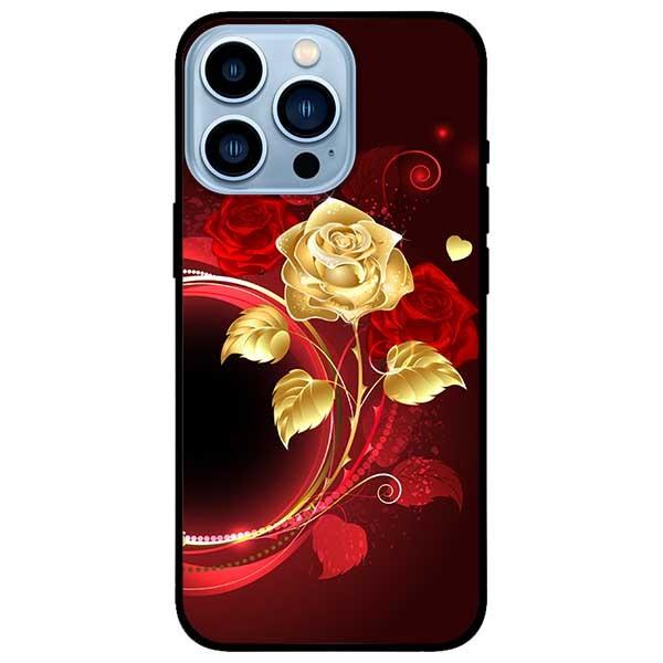 Ốp lưng dành cho Iphone 13 Mini - Iphone 13 - Iphone 13 Pro -  Iphone 13 Pro Max - Nhánh Hồng Vàng