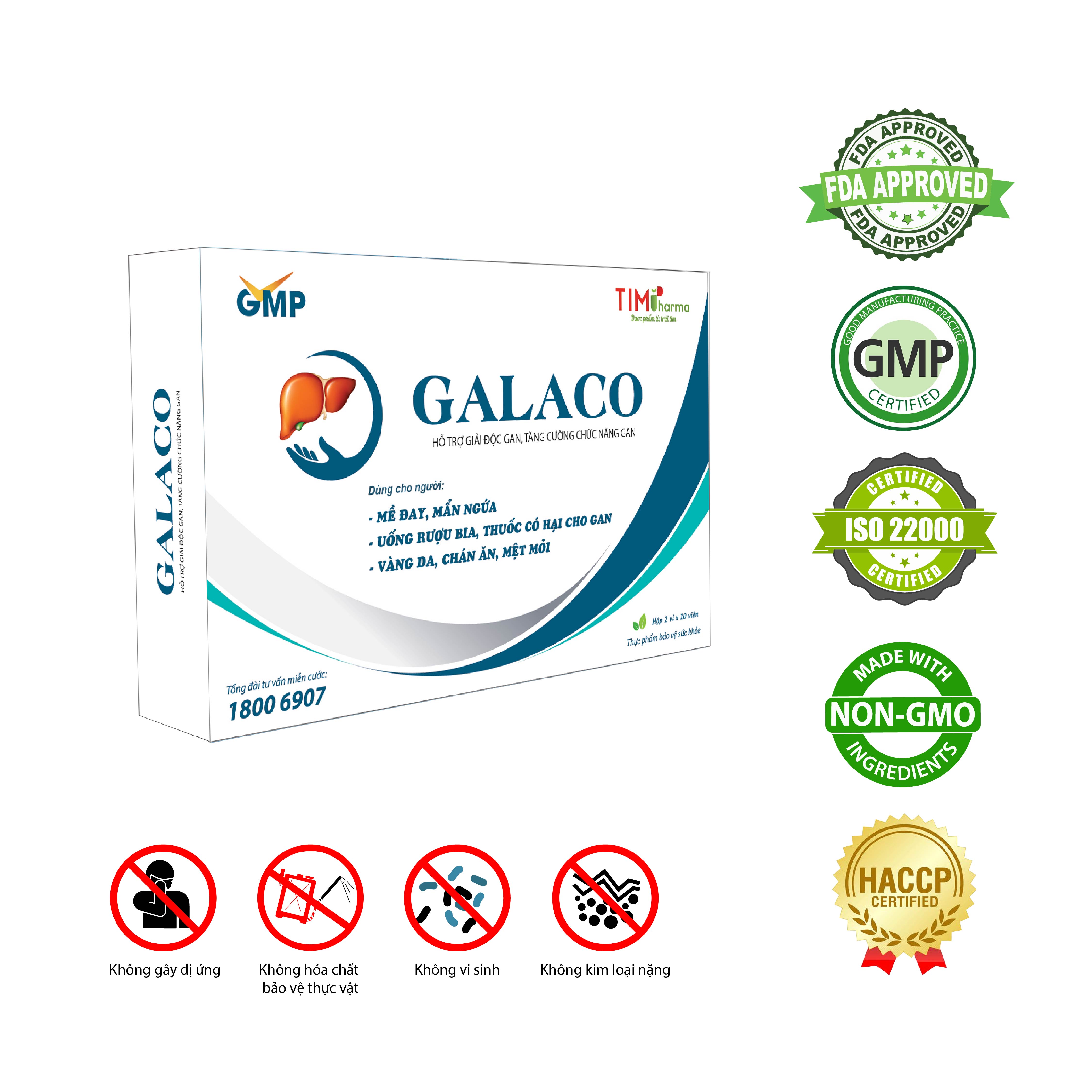 TPBVSK GALACO - Hỗ trợ giải độc gan, tăng cường chức năng gan