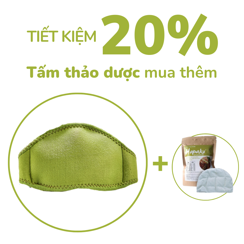 Bộ Đai Chườm Nóng Thảo Dược Giảm Đau Cổ Gáy Dùng Điện - Hapaku - 11 Tấm Thảo Dược
