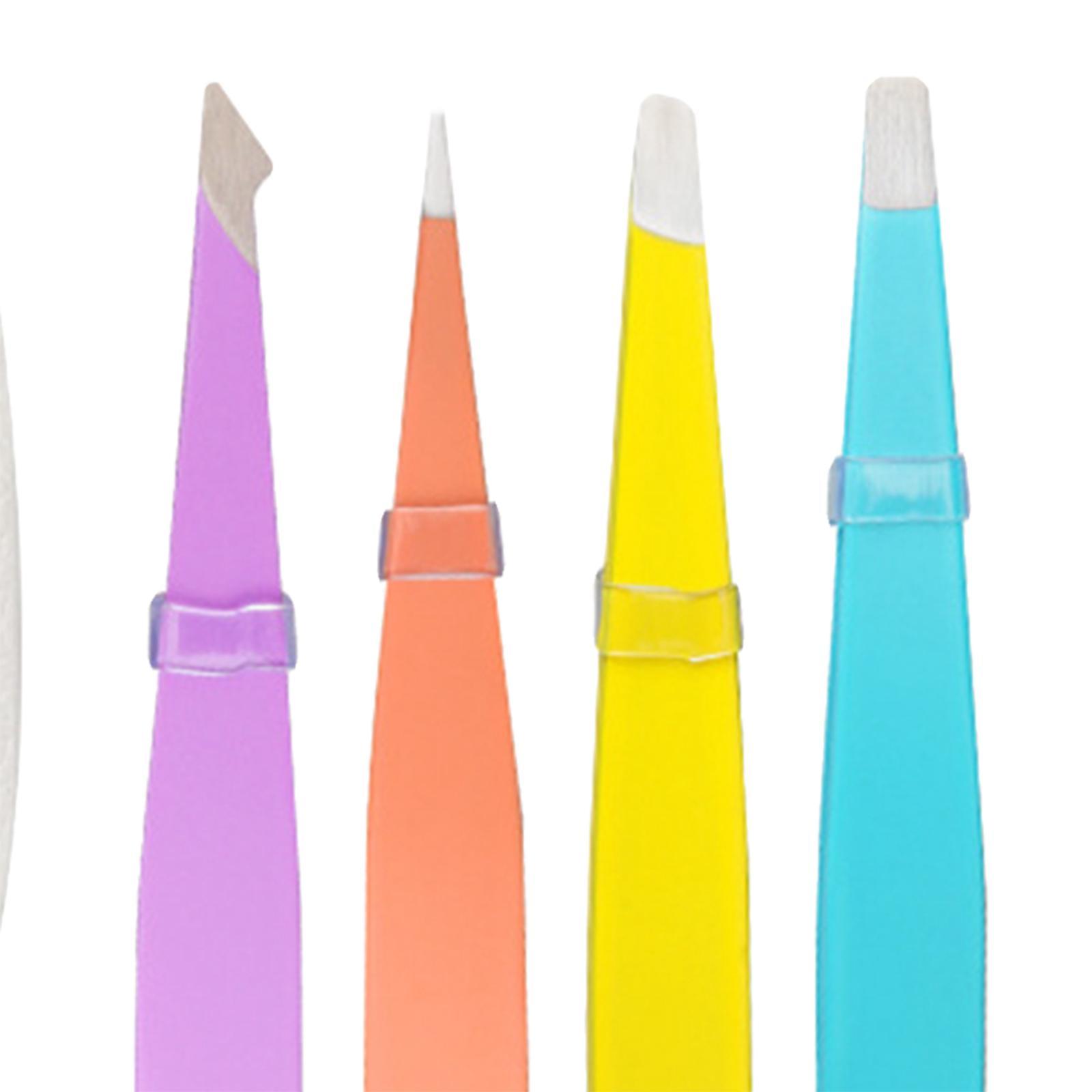 Fine Hairs Puller Stainless Steel Professional 4 in1 Slanted Black