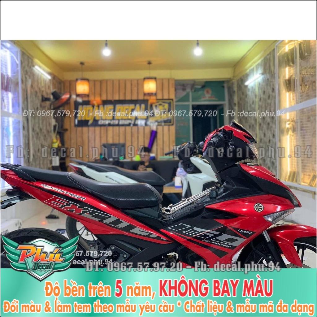 Tem Rời Exciter 150 đỏ đen -1