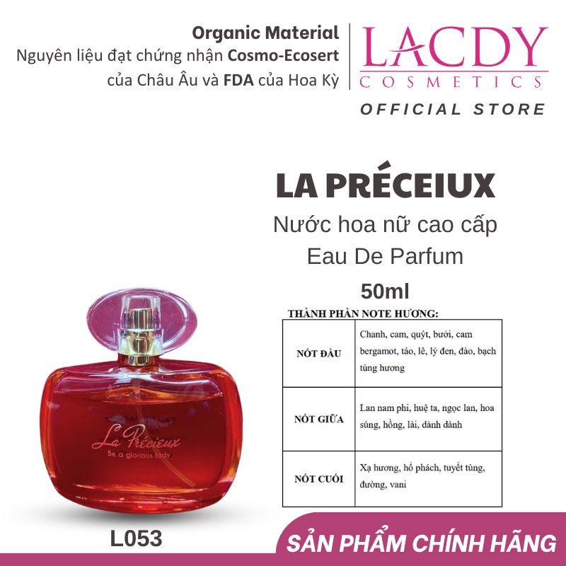 Nước Hoa Nữ Lacdy La Précieux 50ml