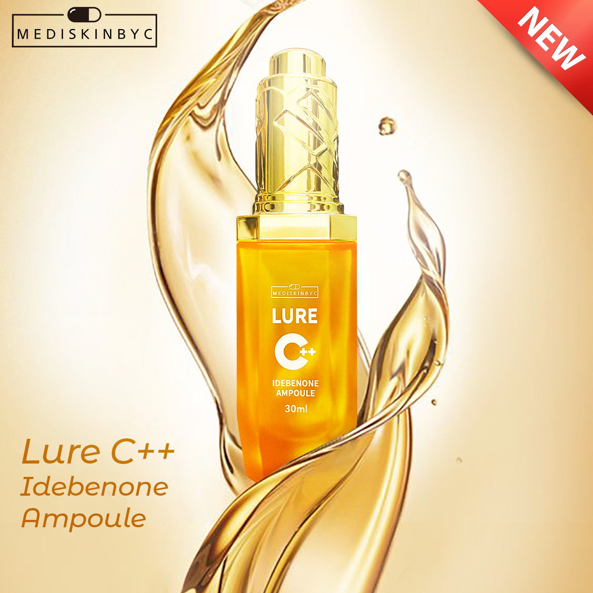 Siêu tinh chất dưỡng chuyên biệt chống lão hóa LURE C++ IDEBENONE AMPOULE 0,05% 30ml Từ MEDISKINBYC