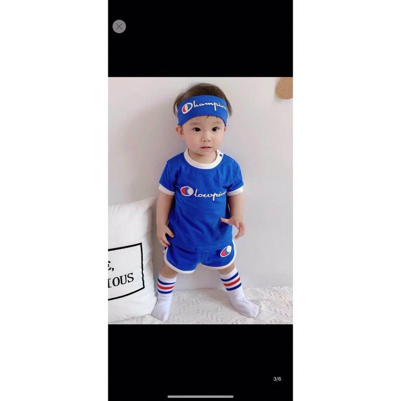 Bộ ngắn tay cotton 100% mềm mịn mát cho bé trai, bé gái từ 7kg-19kg