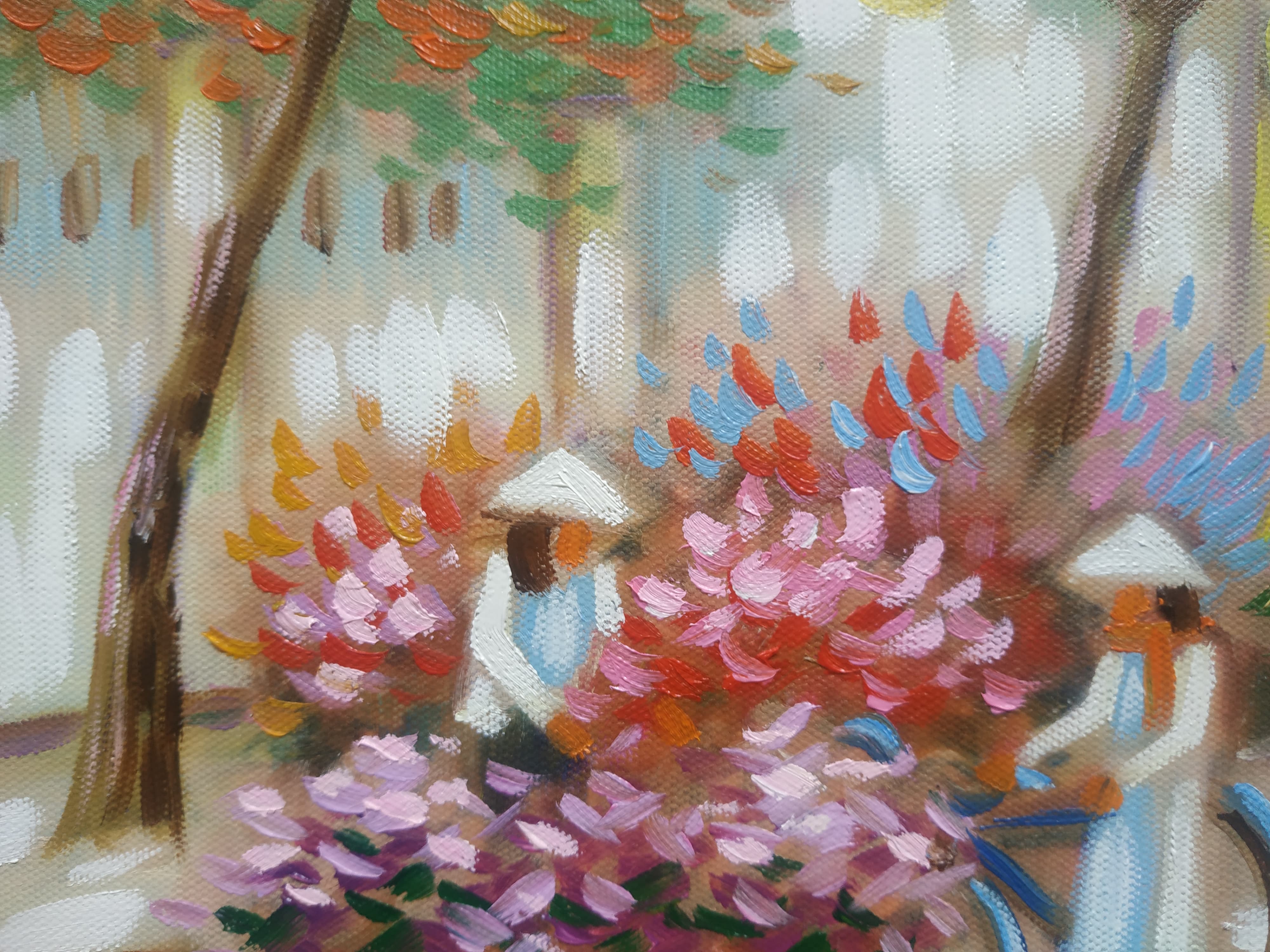 Xuân Vùng Cao - Tranh Sơn Dầu Vẽ Tay 40x60cm