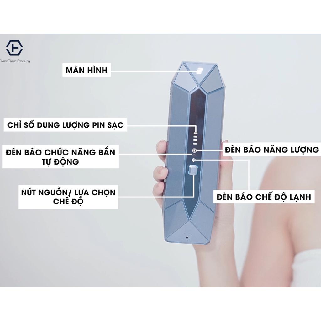 Máy triệt lông, máy tẩy lông NanoTime Beauty B65Pro Chính Hãng công nghệ triệt lạnh 10 độ C vĩnh viễn tại nhà