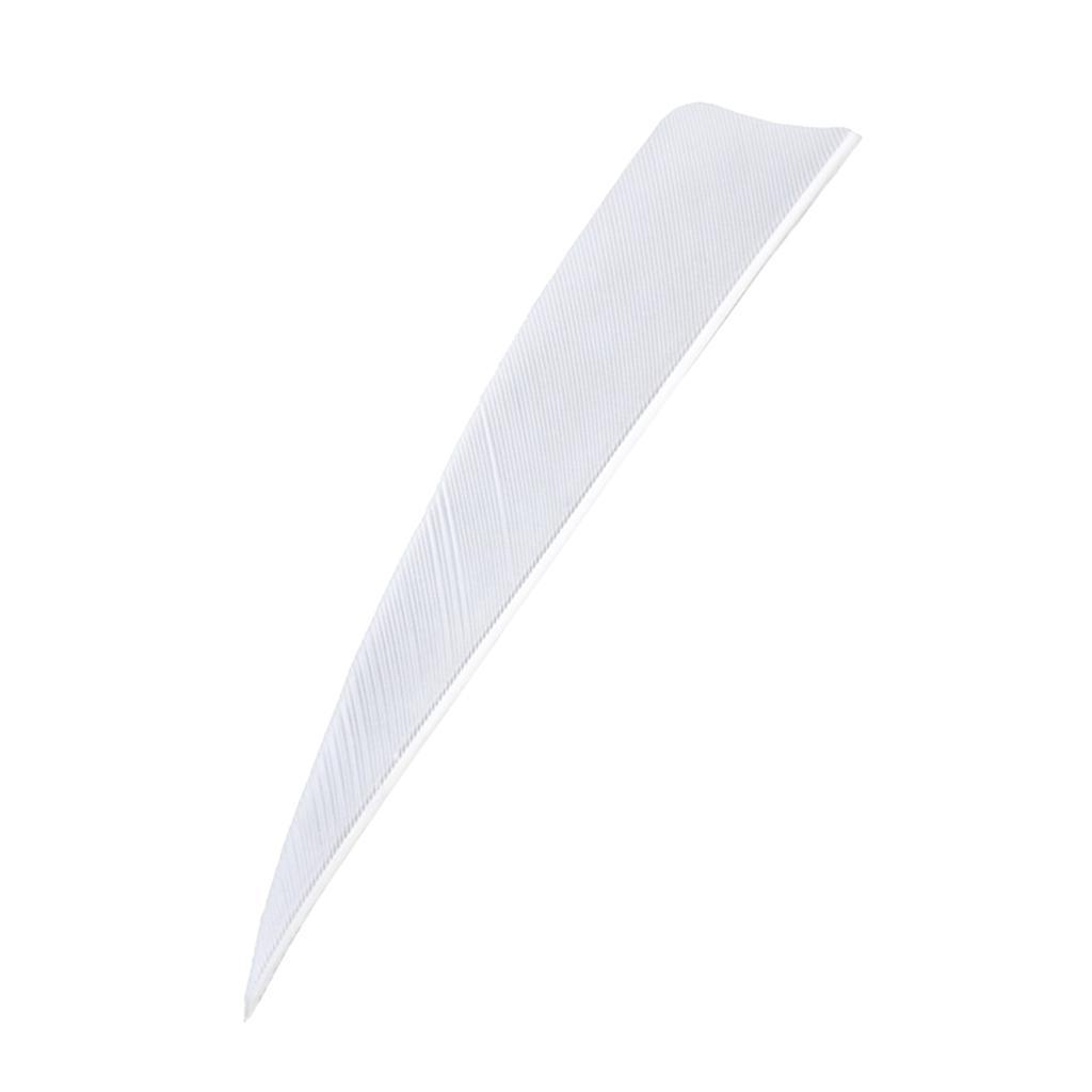 12Pcs Shield Shape Turkey Feather Arrow Archery Hunting Fletching For DIY Vanes
