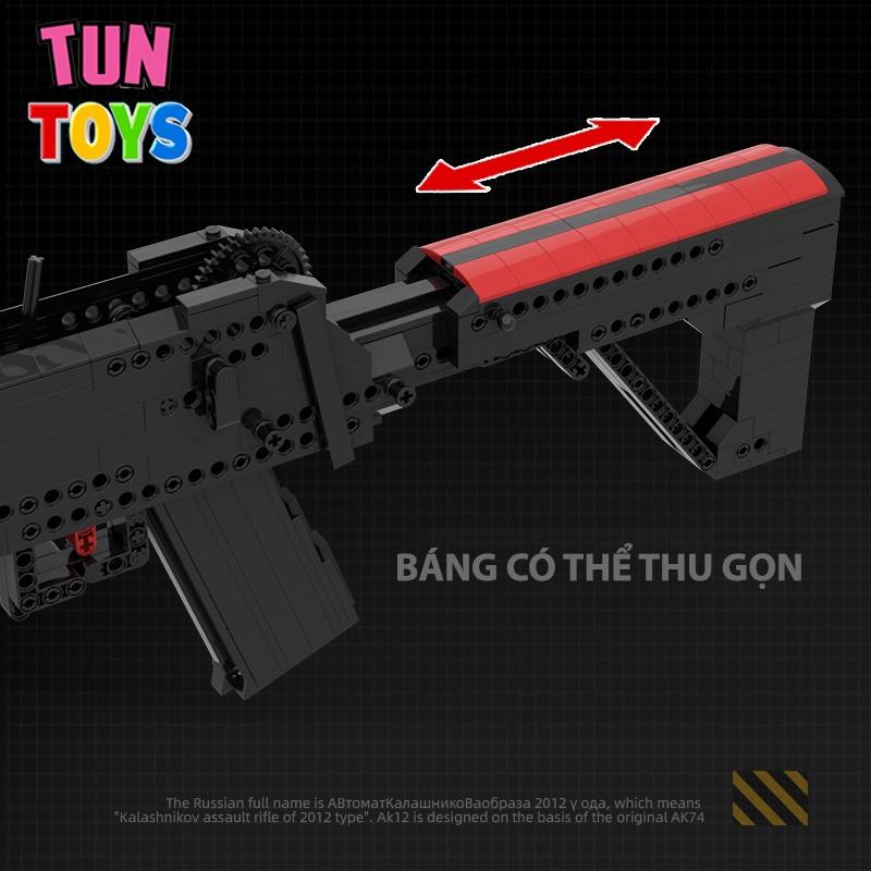 Đồ Chơi Lắp Ráp Trí Tuệ Mô Hình CSGO AK-12 MOC , 700+ Mảnh Ghép - Bản Thiết Kế Chuẩn 1:1 Của Kevin183