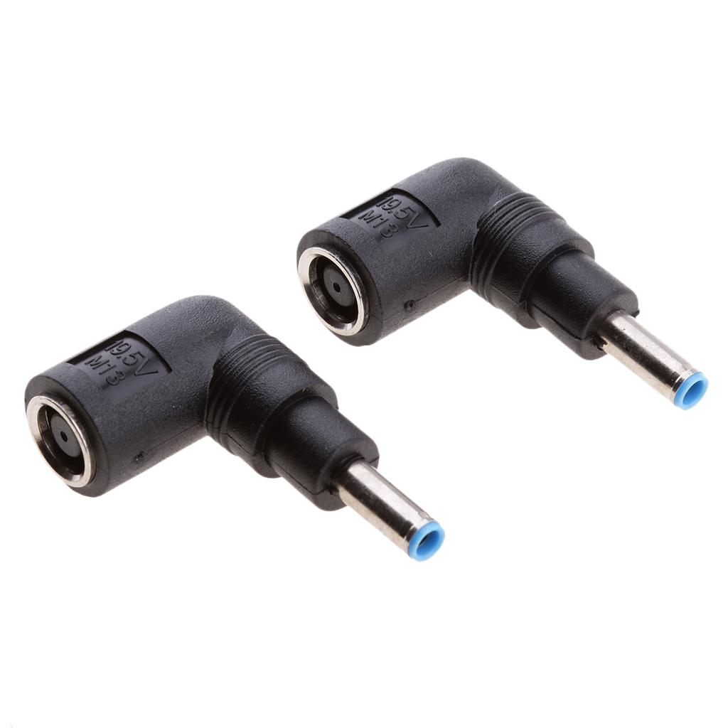 2Pieces DC 7.4 * 5.0mm DC Jack đến 4.5 * 3.0mm Cắm 90 Bộ điều Hợp Góc Phải