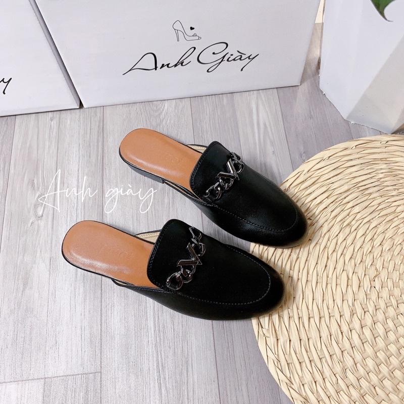 DL01 - DÉP SỤC NỮ MŨI TRÒN DA LÌ XÍCH V HANG LOẠI 1
