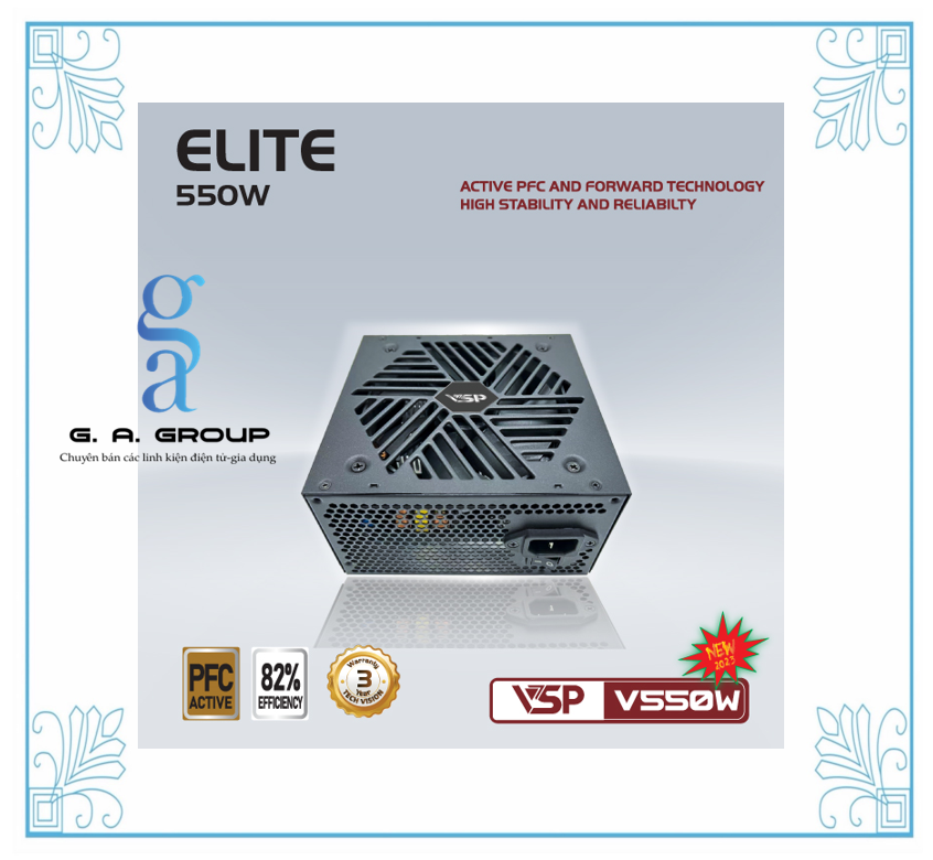 Nguồn Vi Tính Elite V550W