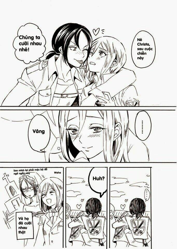 đại chiến titan - doujinshi về các cô gái chapter 23 12