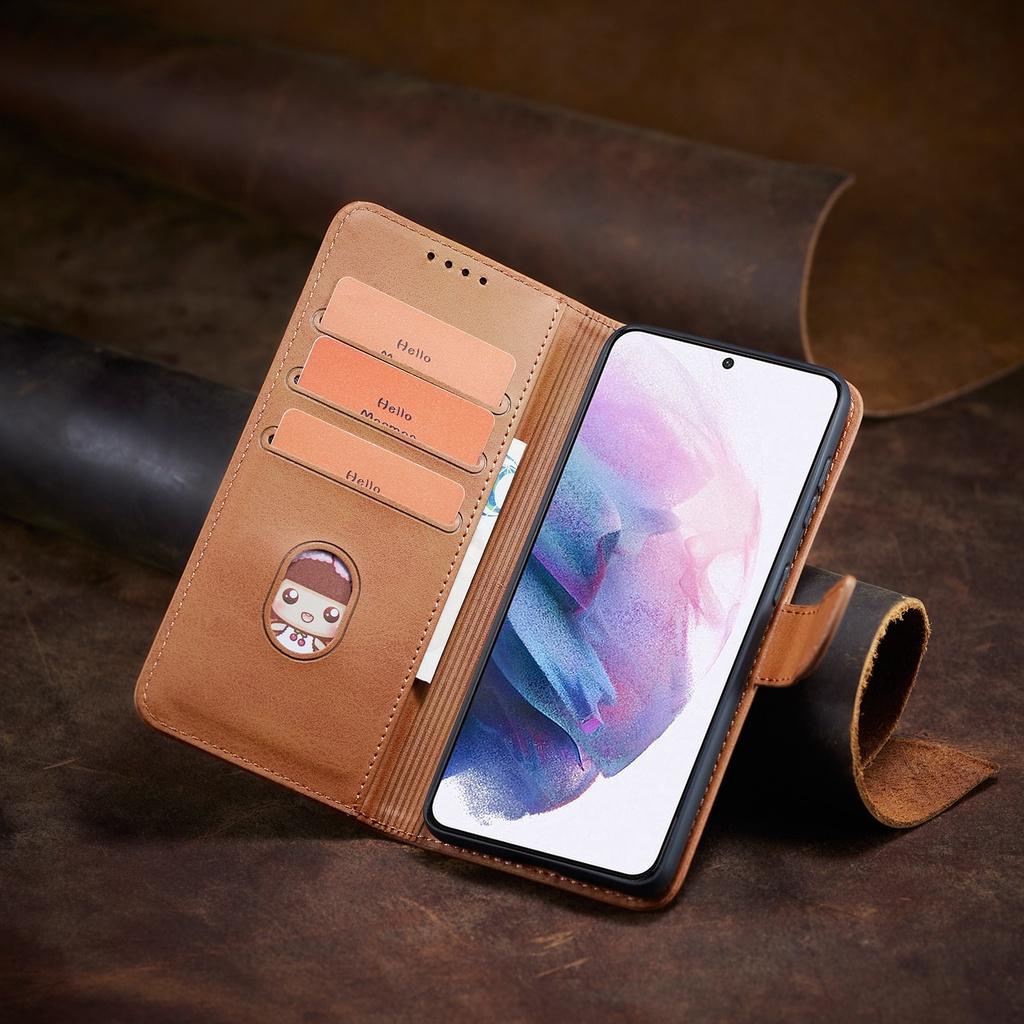 Ốp điện thoại da PU có ngăn đựng thẻ cho Samsung Galaxy S10+ S10e S10 Lite S9+ S8+