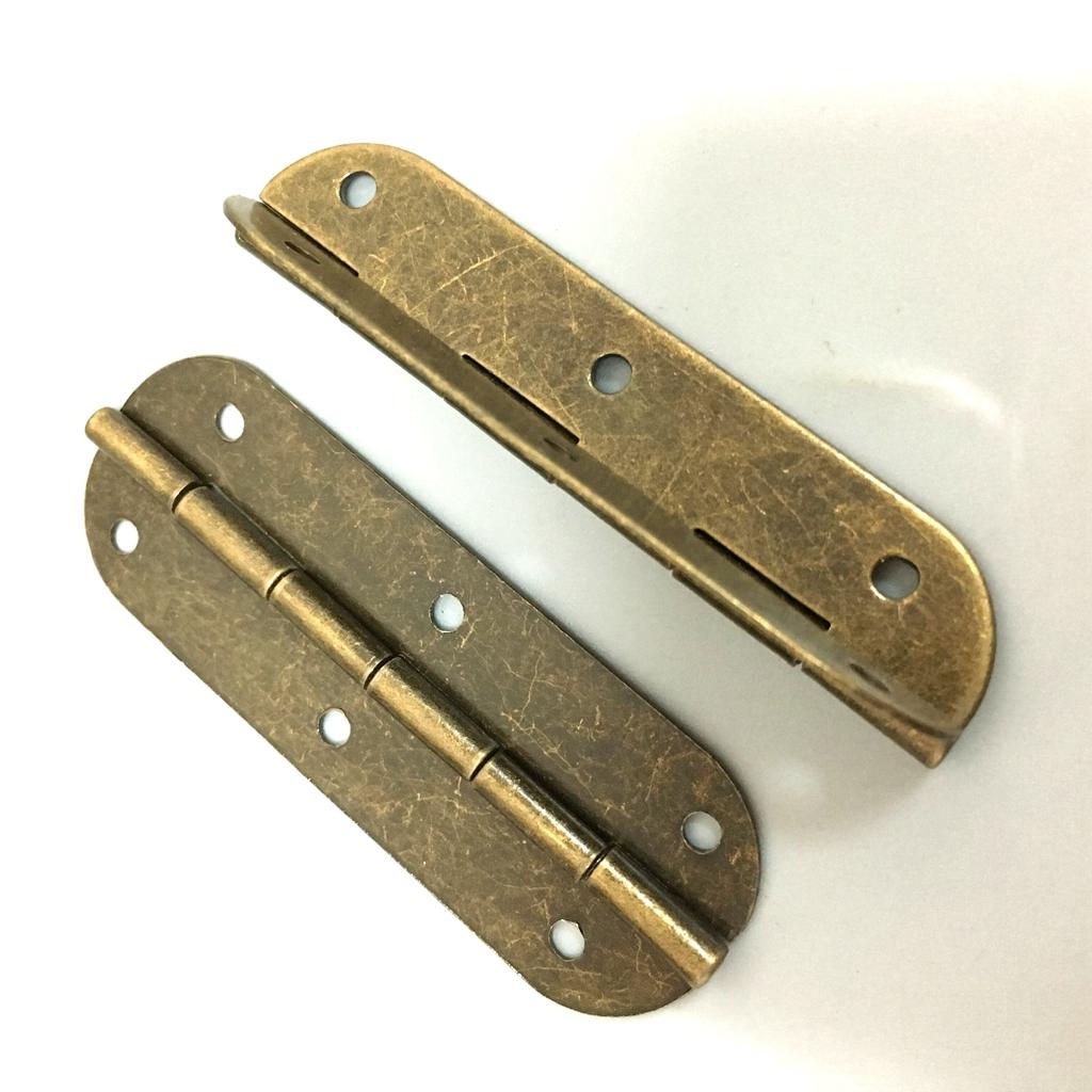 Vintage Antique Brass Mini Hinges for Wooden Furniture Box Hardware