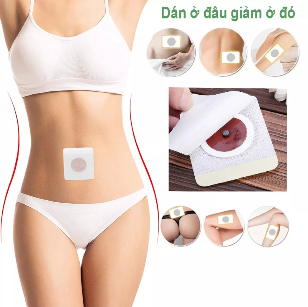 [Hộp 40 Miếng] Miếng Dán Tan Mỡ Dán Ở Rốn Tan Mỡ Bụng, Đùi, Tay, Dán Ở Đâu Tan Mỡ Ở Đó