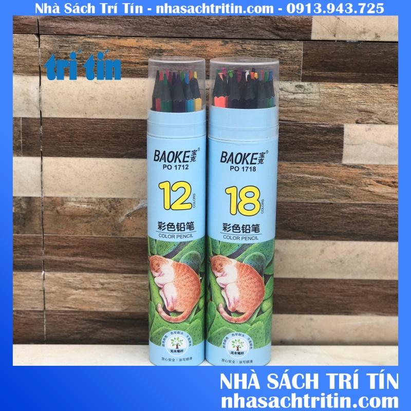 Bút chì màu dẻo Baoke, màu sắc tươi sáng, thân thiện môi trường