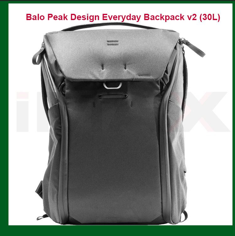 BALO PEAK DESIGN EVERYDAY BACKPACK V2 (30L) MÀU ĐEN (KHÔNG BAO GỒM DÂY)- HÀNG CHÍNH HÃNG