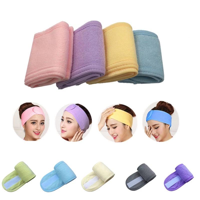 Băng Đô Bản Rộng Có Thể Điều Chỉnh Tiện Dụng Cho Nữ Rửa Mặt / Trang Điểm