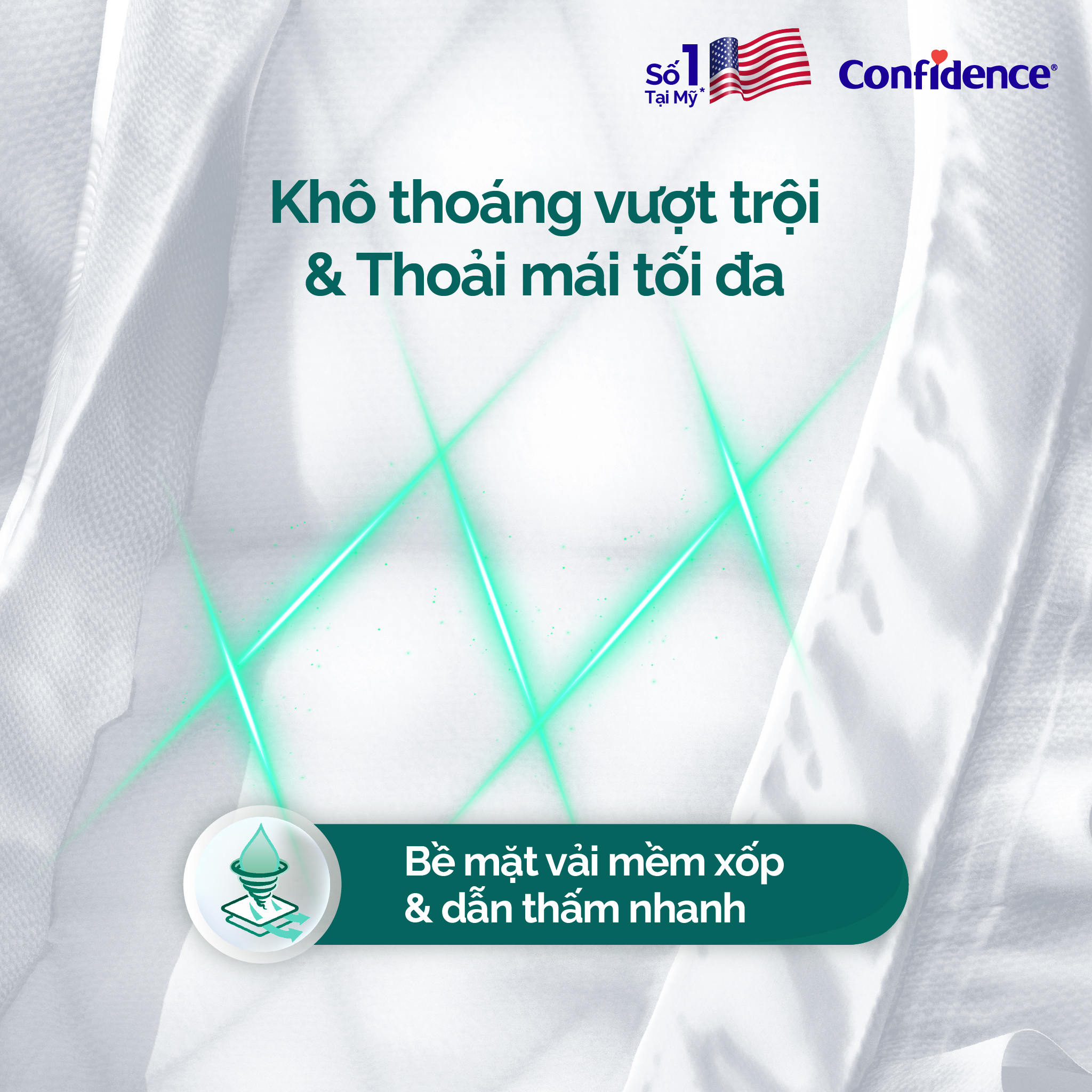 Tã dán người lớn CONFIDENCE CLASSIC DAY gói 15 miếng