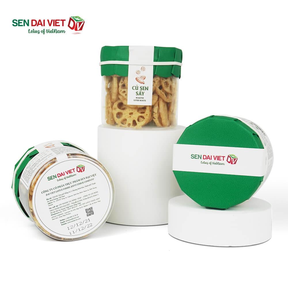 Củ Sen Sấy- Không Đường, Ăn Vặt Không Lo Tăng Cân- Sen Đại Việt- Hủ 50g