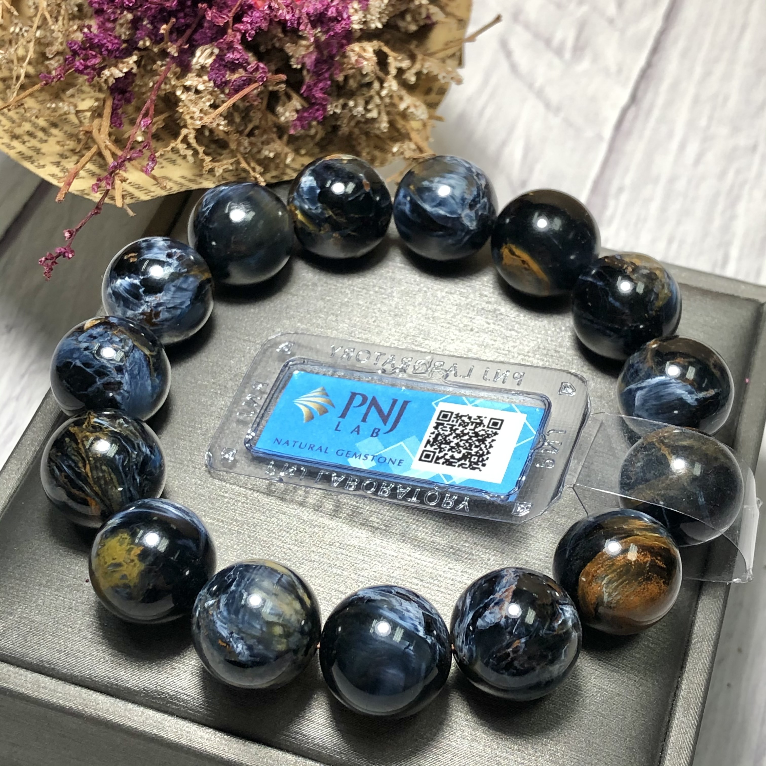 Vòng tay Giông Bão 14mm chuẩn 5A