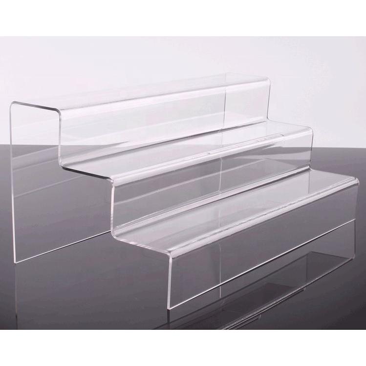 Kệ Mica trưng bày sản phẩm , mô hình, quà tặng nhiều tầng WCF, figure dạng bậc thang - Trong suốt