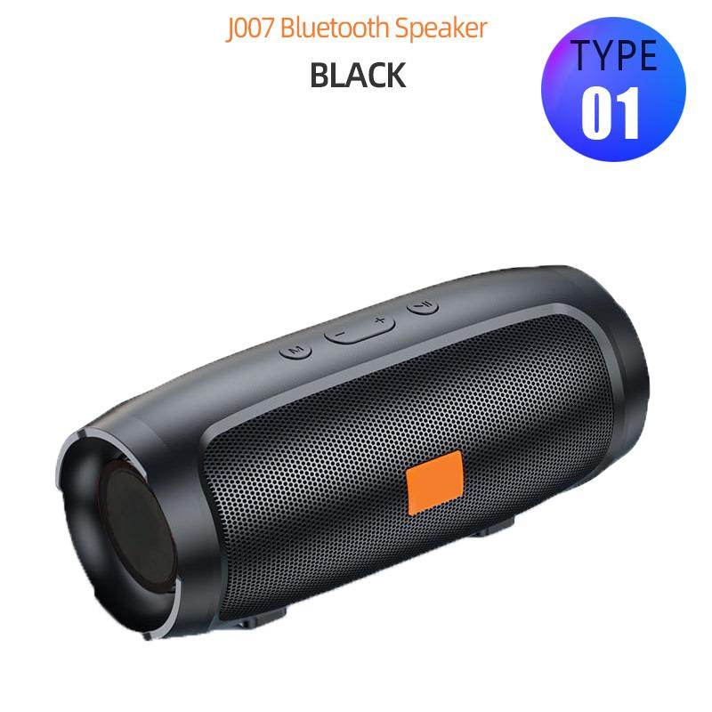 Loa siêu trầm chống nước Loa không dây Bluetooth di động Loa bao quanh Thẻ TF Hộp âm thanh Đài phát thanh AUX FM Ổ đĩa flash USB TWS Màu sắc: Loại 1 Màu đen