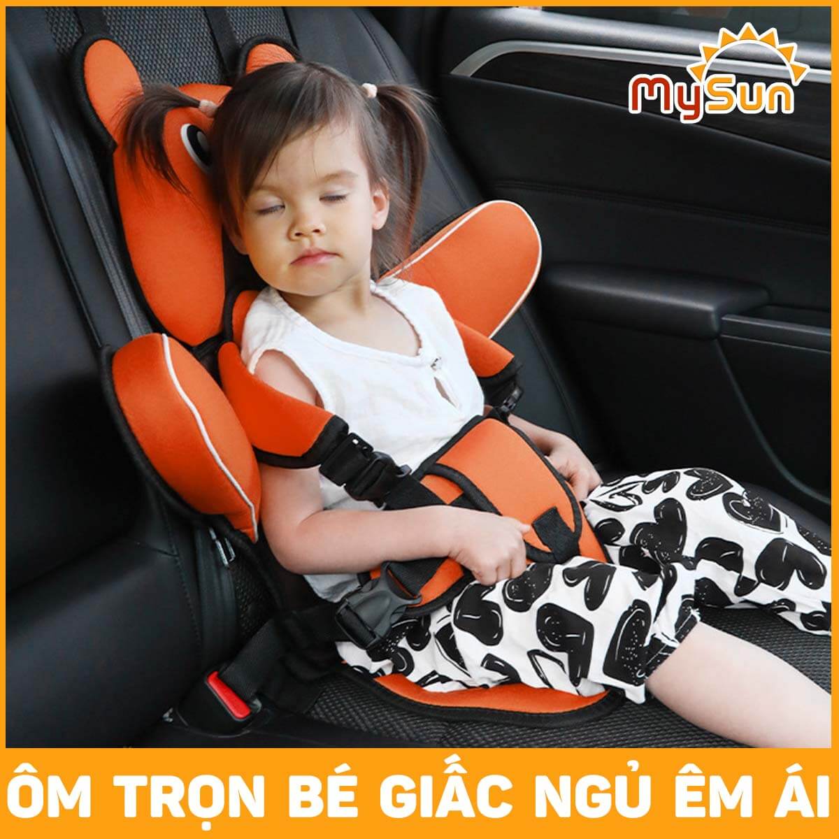 Ghế ngồi ô tô oto cho em bé 1 2 3 4 5 tuổi an toàn trên xe hơi MySun