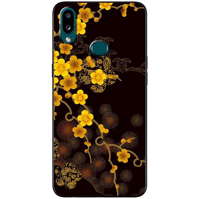 Ốp lưng dành cho Samsung Galaxy A10S mẫu Cành mai vàng