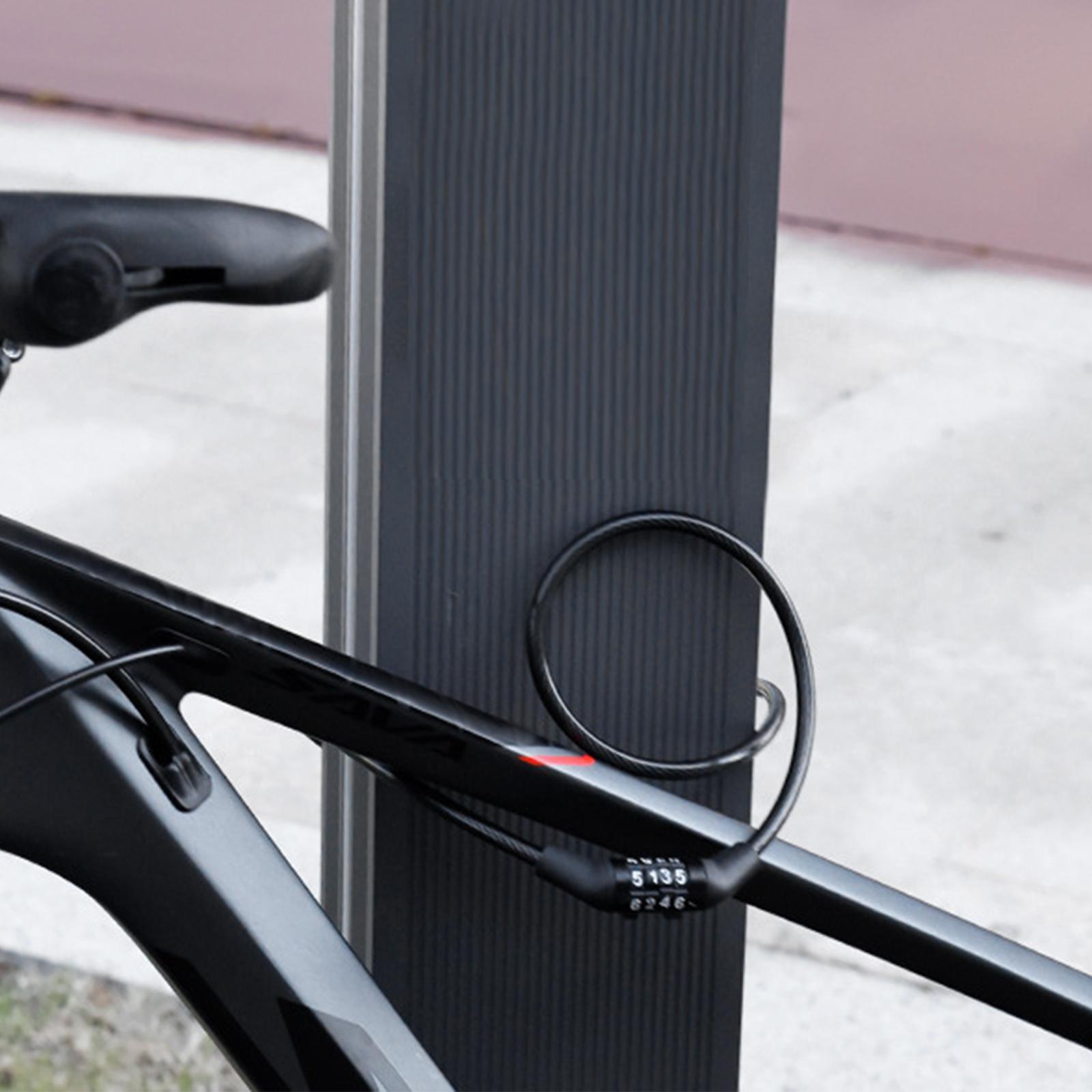 Lock Cable 4 Digit Resettable Bike Lock Cable