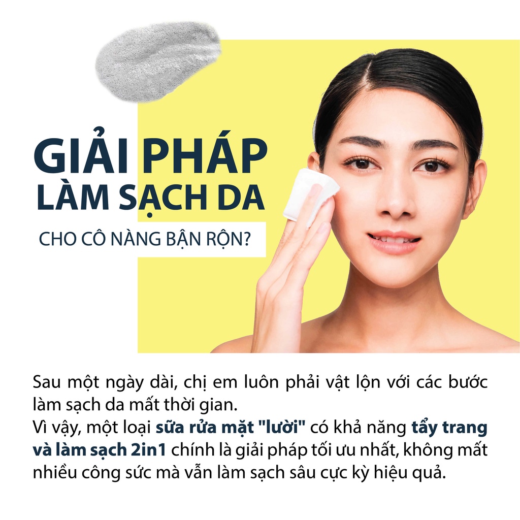 Sữa Rửa Mặt & Tẩy Trang MILAGANICS Công Thức Sủi Bọt Oxy và Than Tre Hoạt Tính Phù Hợp Cho Da Dầu Mụn, Da Nhạy Cảm