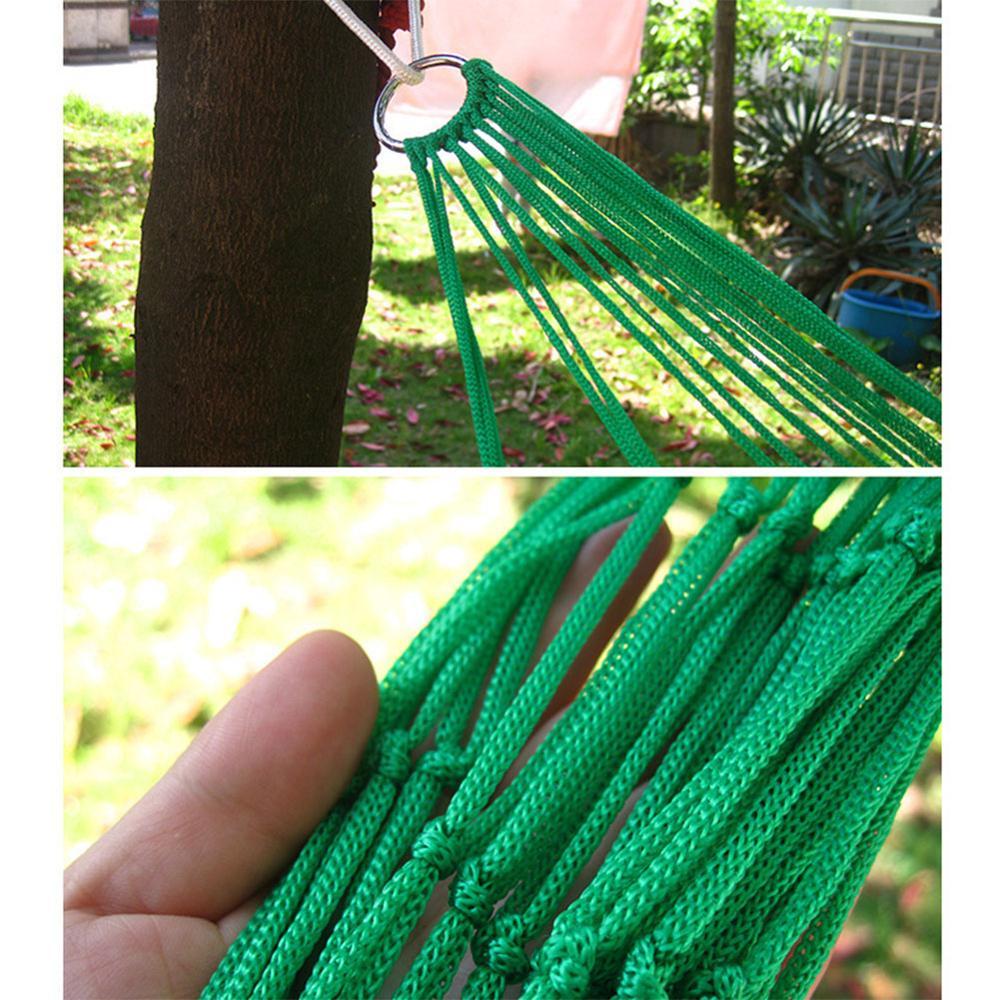 Mới Ngoài Trời Trong Nhà Nylon Võng Lưới Dây Cắm Trại Võng Vườn Bộ Cờ Ngủ Treo Giường Treo Ghế