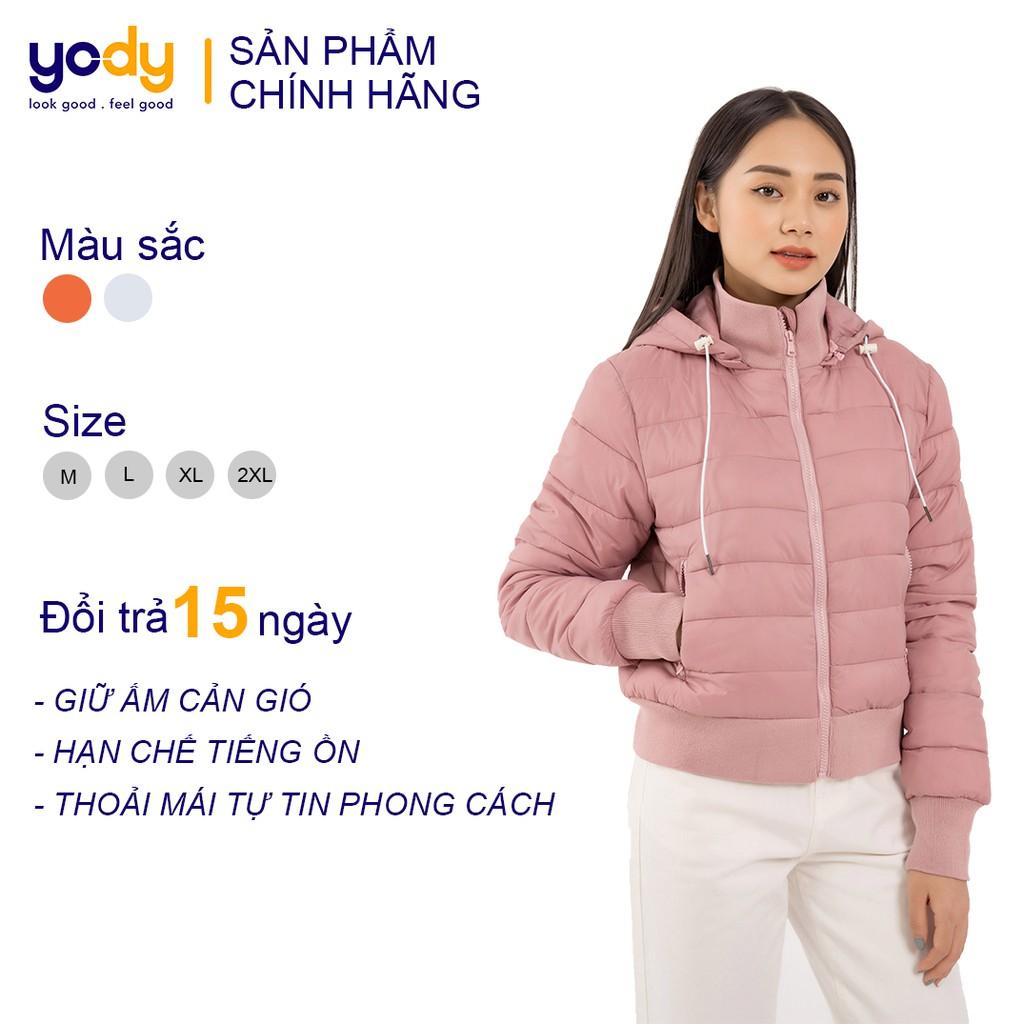 Áo Phao Nữ Ultra Soft Dáng Ngắn Chính Hãng YODY Siêu Nhẹ, Mềm Mịn, Chống Tĩnh Điện, Bảo Vệ Sức Khoẻ PHN3004