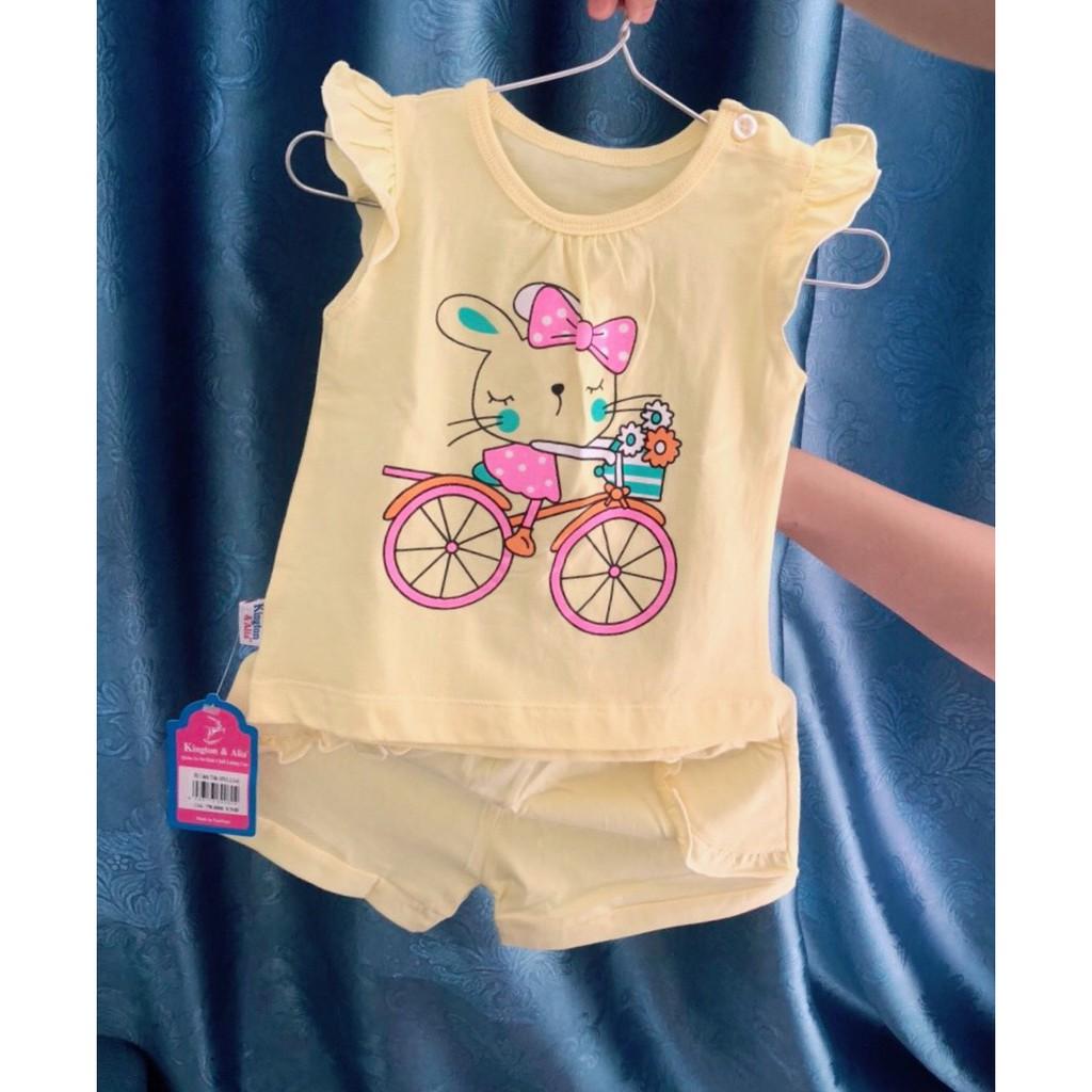 Đồ bộ đùi sát nách cho bé gái từ 4 đến 14kg.
