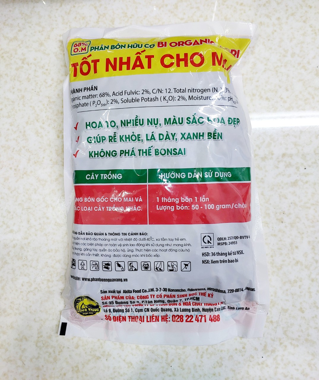 Phân bón mai vàng, bộ dưỡng mai và kích hoa mai 1kg  nhập khẩu nhật (nảy chồi, bung đọt, phân mai)