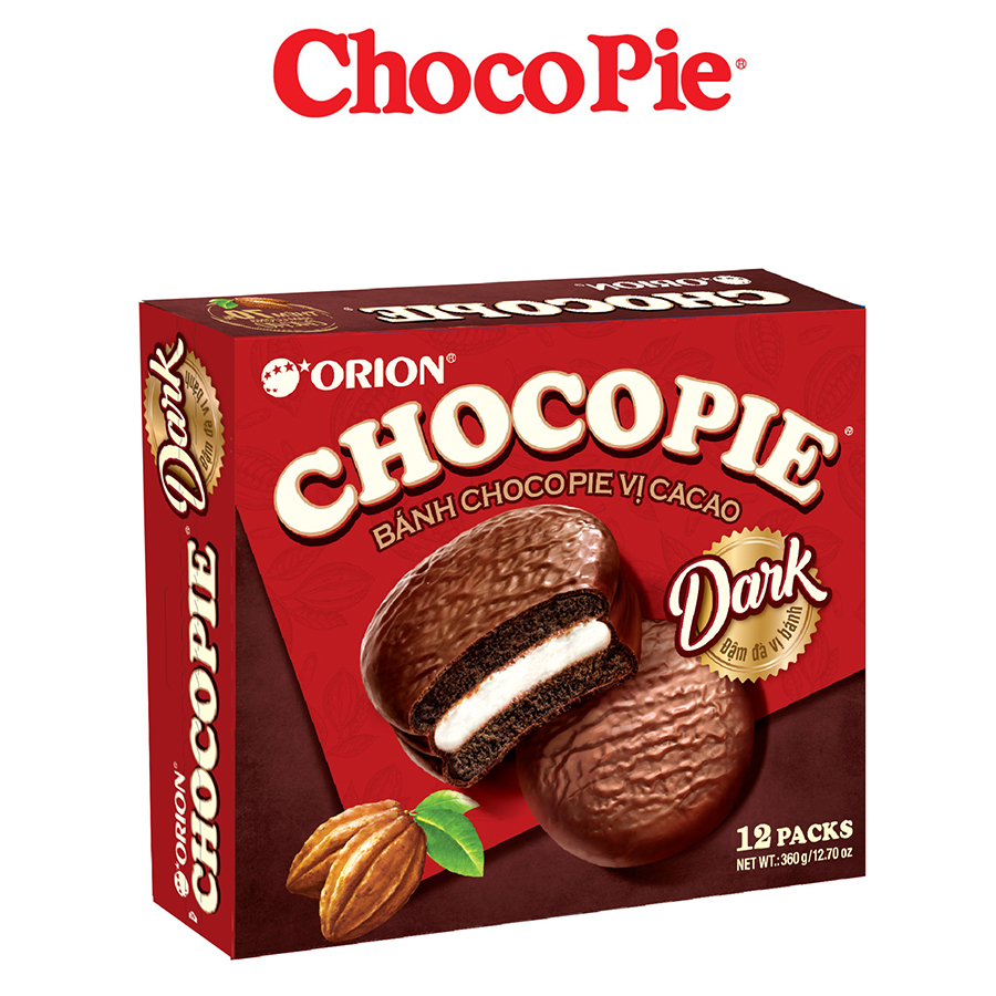 Bánh Chocopie Hộp 12 Cái Vị CaCao