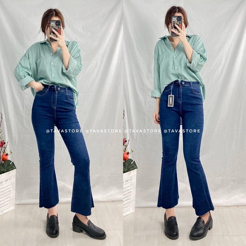 Quần Jean loe cắt gấu