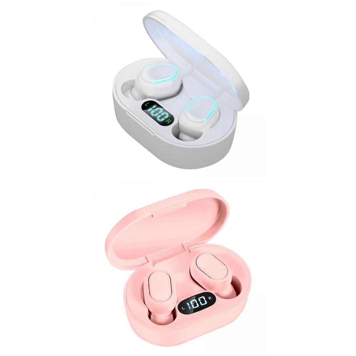 2x Wireless Earbuds Microphones Bluetooth 5.0 Earphone Bass In-Ear Headset