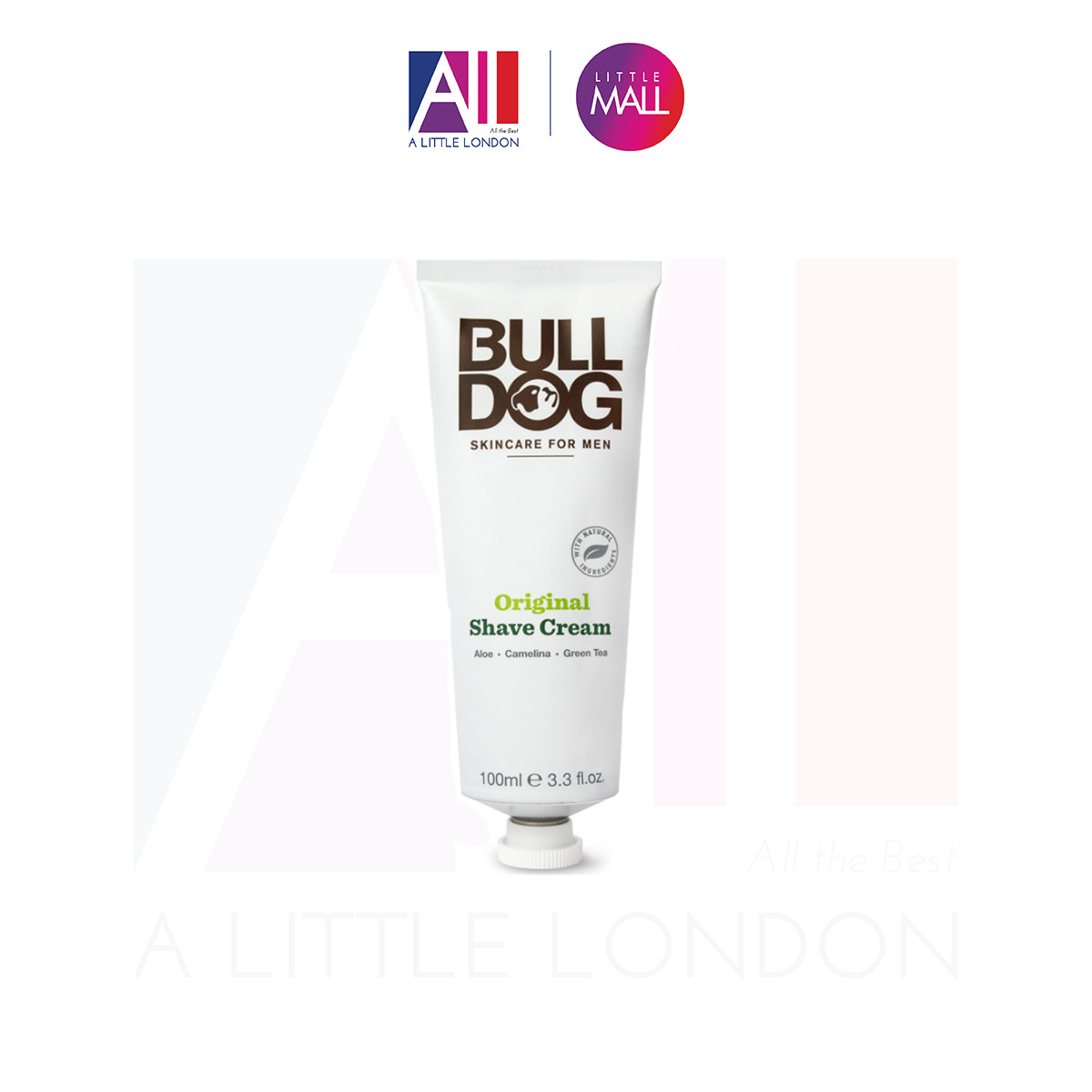 Gel cạo râu dành cho nam da thường Bulldog Original Shave Cream 100ml (Bill Anh)