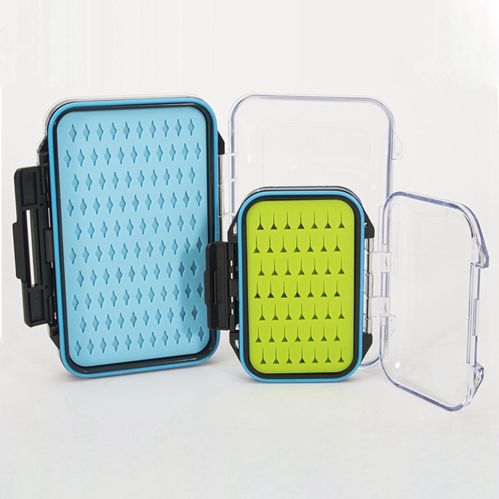 Silicone Fly Fishing Box Double Sided Streamer Flies Container Fishing Lure Hook Tackle Box