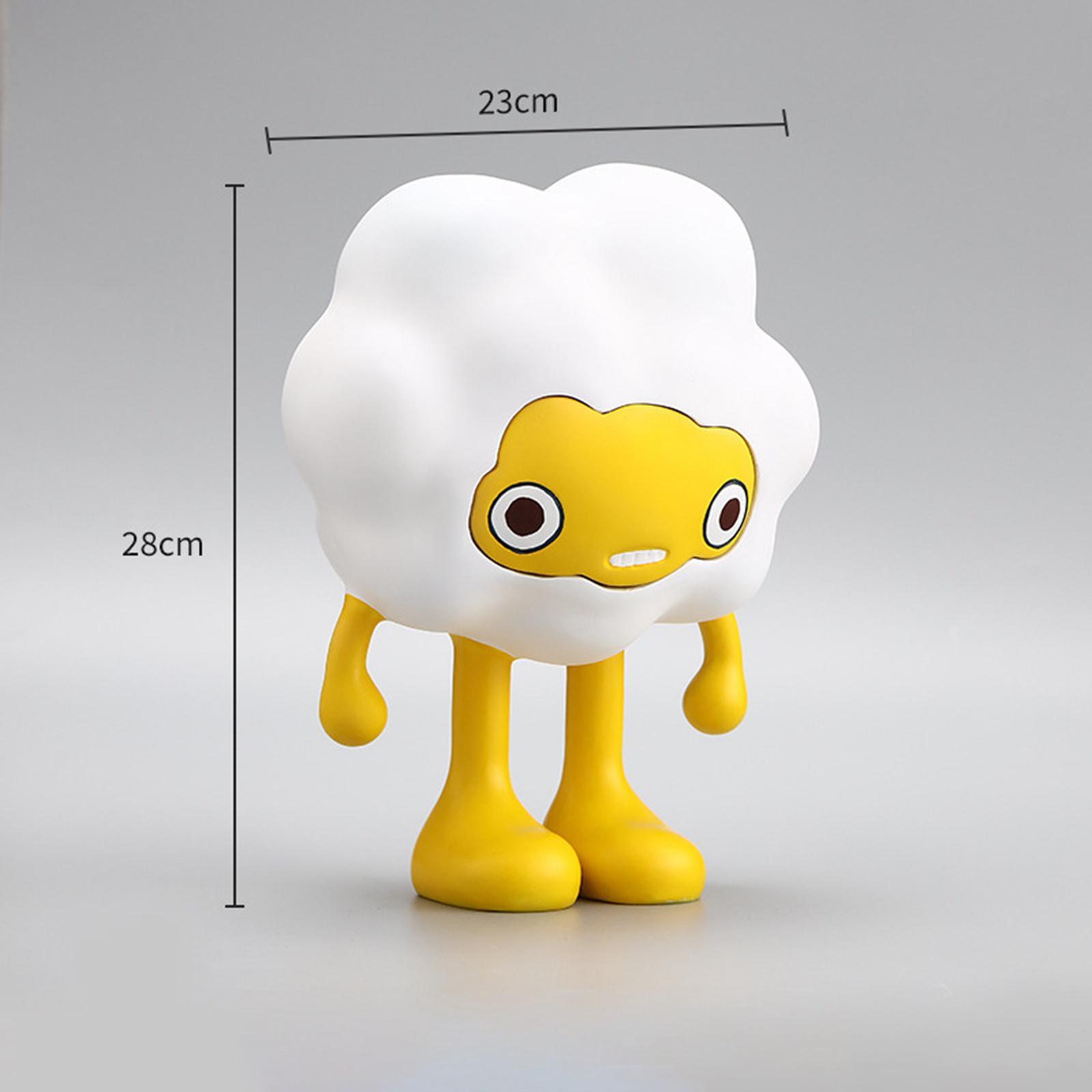 Adorable Cartoon Personifies Statue Ornament for Restaurant Entrance