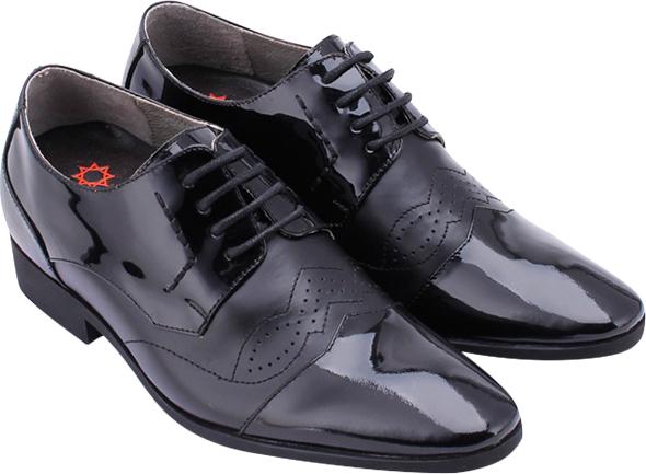 Giày Tăng Chiều Cao Nam Huy Hoàng HT7180 - Đen (Size