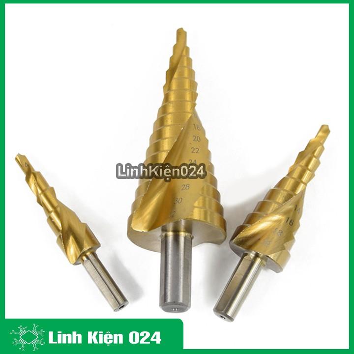 Bộ 3 Mũi Khoan Sắt Hình Nón Chất Lượng Cực Cao Phủ TITANIUM