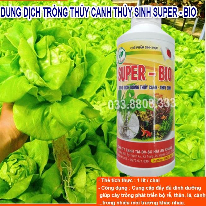 Bio-life chai 1 Lít - Dung dịch thủy canh chuyên trồng cây thủy canh