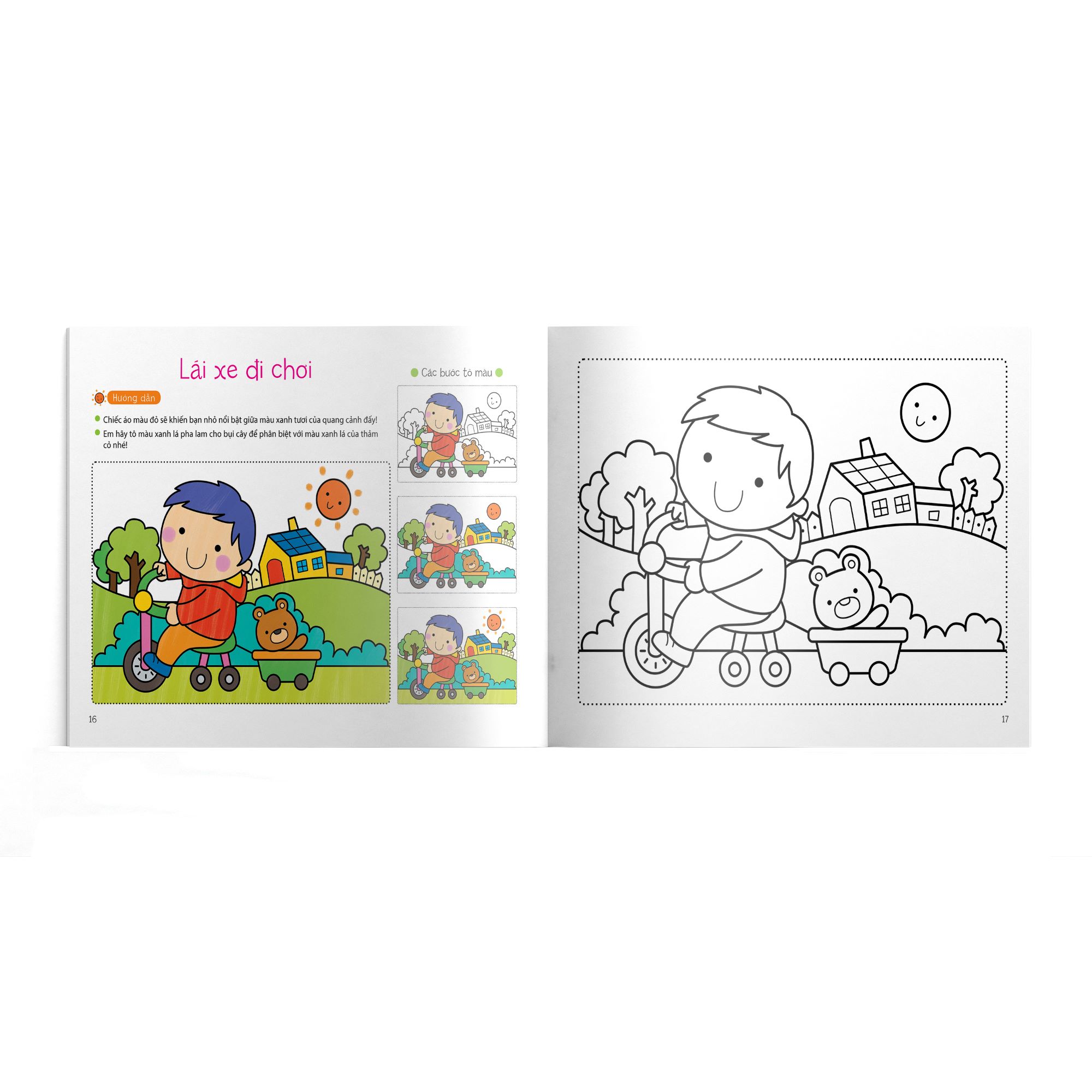 Combo 6 cuốn Bé tập tô màu