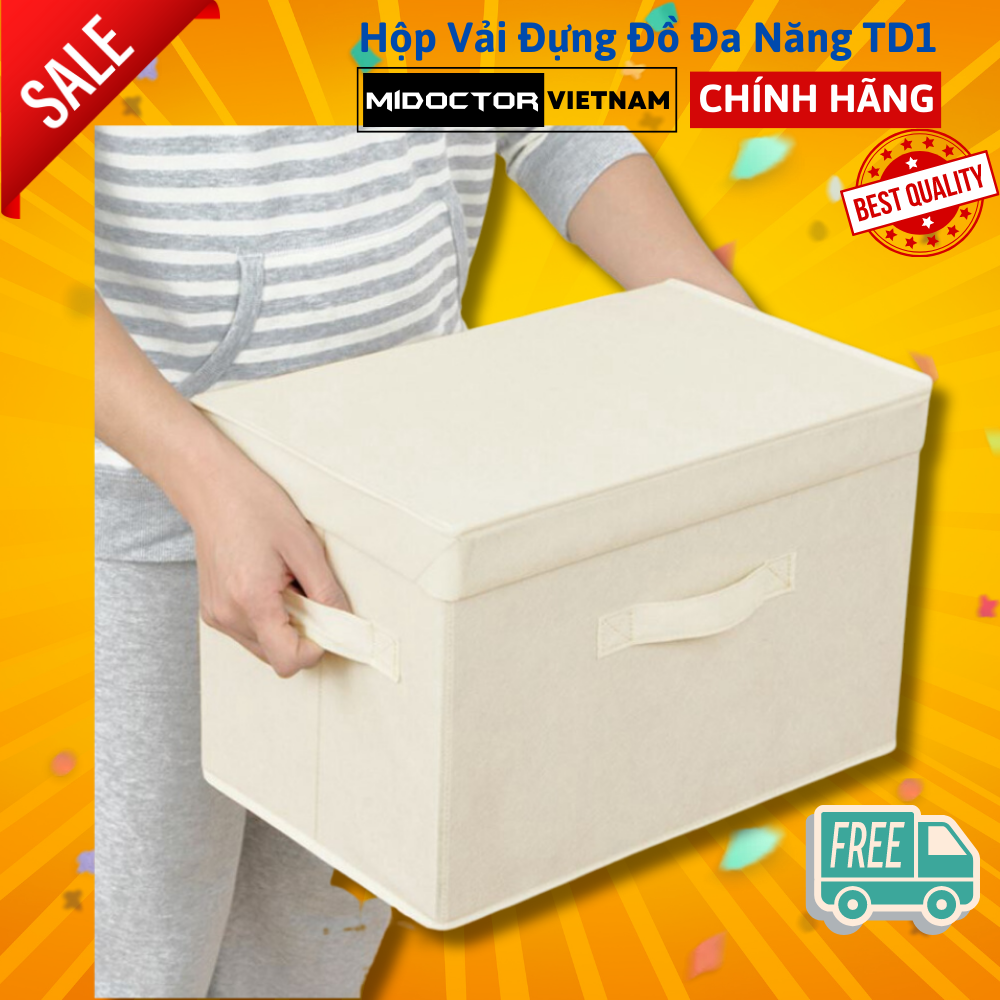 Hộp đựng đồ đa năng TD1 sang trọng xuất Nhật (38x25xH25cm) có nắp liền miDoctor